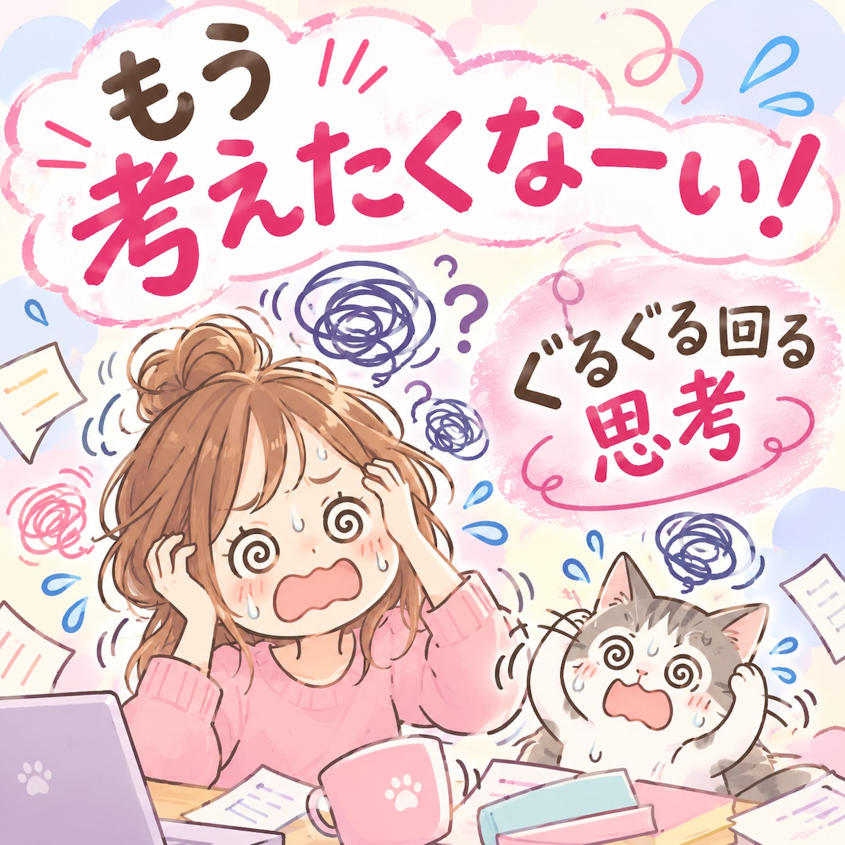 あなたの“ぐるぐる思考”ひとつずつ一緒に整理します 考えすぎて疲れてしまう貴方へ。絡まりがふっとほどける感覚。 イメージ2