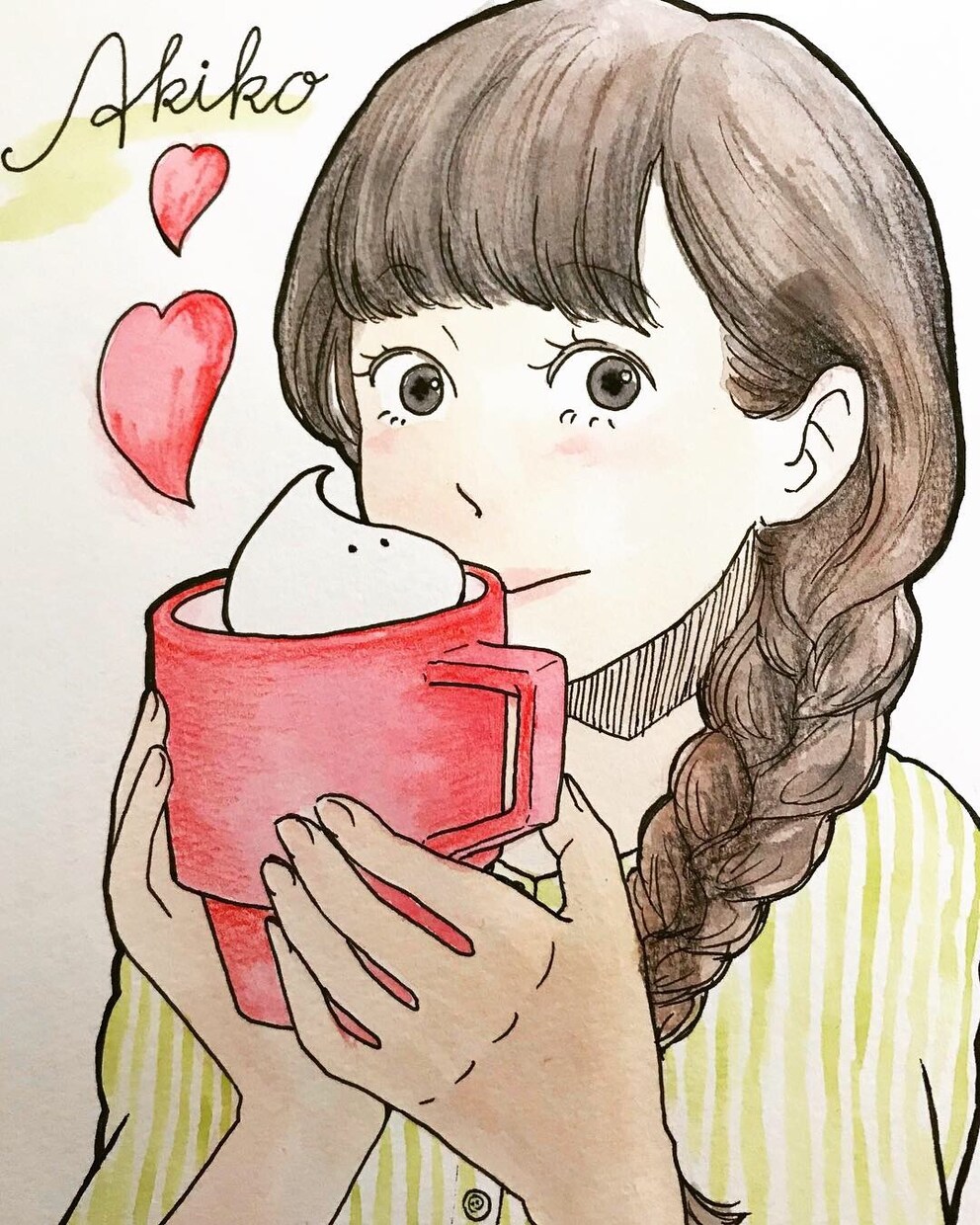 記念になる似顔絵をお描きします 水彩色鉛筆でふわっとしたタッチの絵です(原画の送付も可能) イメージ4