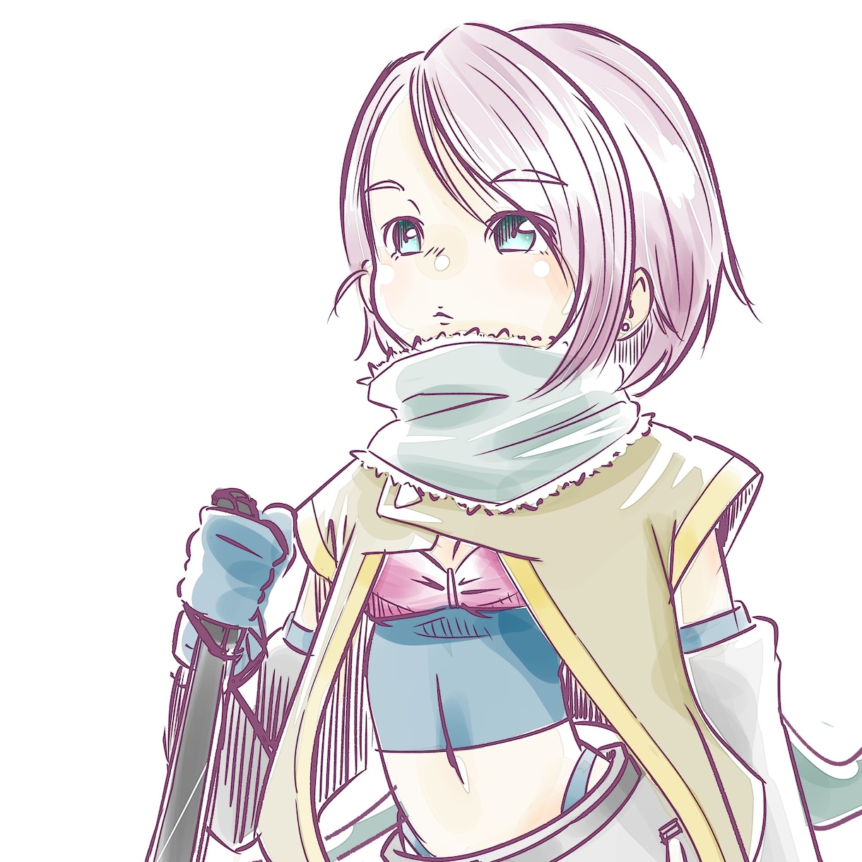 SNSアイコン作成します SNSアイコン向け／水彩塗やCG塗 イメージ2