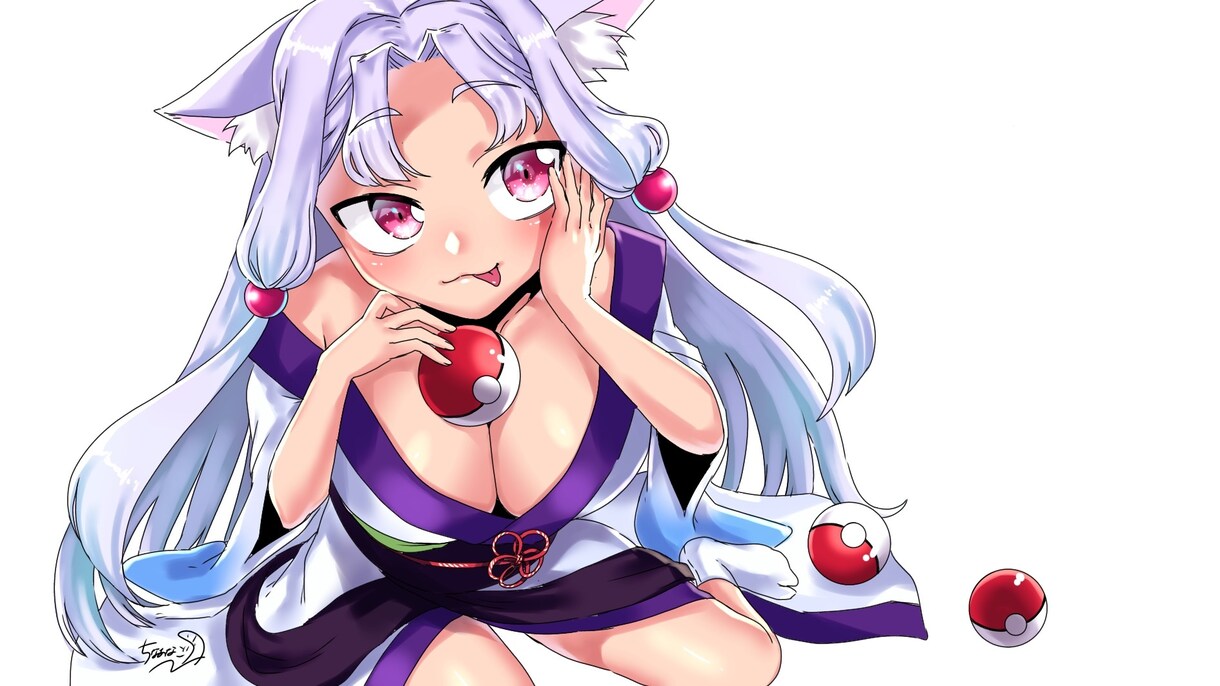 MV・PVイラストをお作りします サムネ、ボカロ、歌ってみた、配信画面等、動画用素材イラスト イメージ6