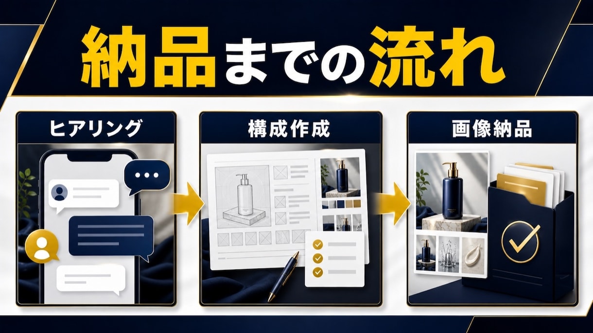 Amazon・楽天の商品画像7枚を制作します 競合分析つきで伝わる7枚構成に イメージ5