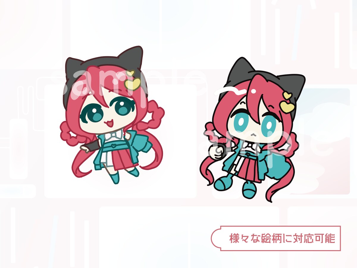 デフォルメ(SD)ミニキャラ描きます 絵柄や等身変更可能な自分だけのオリジナルイラスト! イメージ4