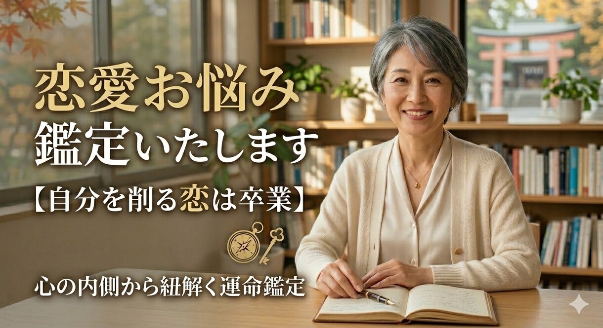 恋愛お悩み鑑定致します 自分を削る恋は卒業。心の内側から紐解く運命鑑定 イメージ1