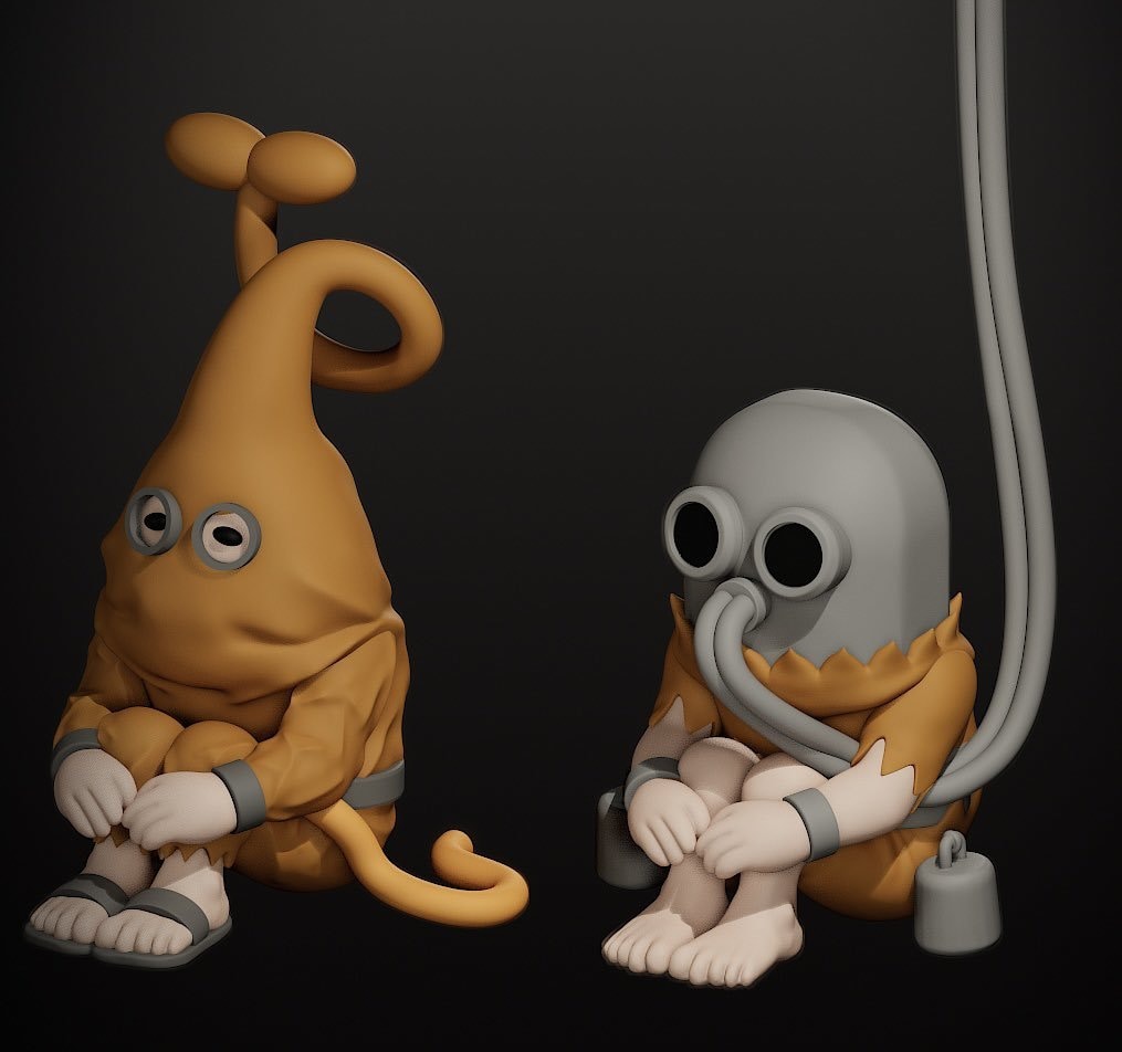 オリジナルのキャラクターを3Dモデリングします オリジナルグッズや3Dプリント用データに！ イメージ3