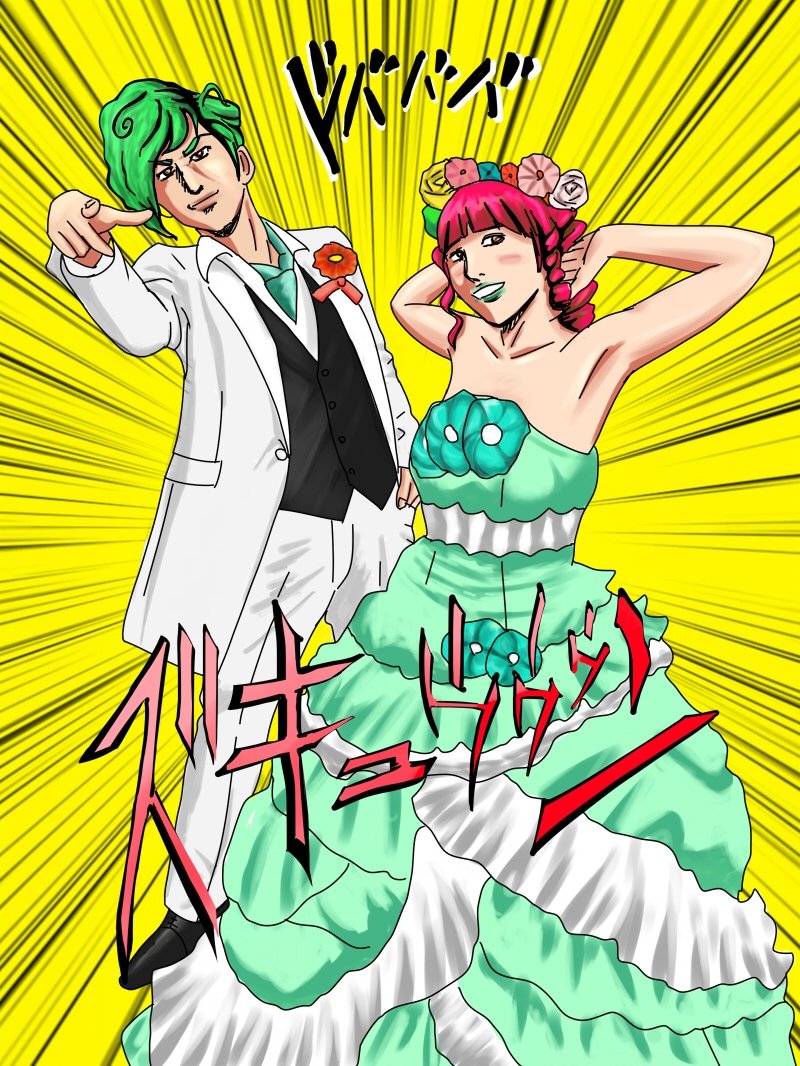 ウェルカムボード作成します ジブリ風、JOJO風、ご希望にお応えします。 イメージ2