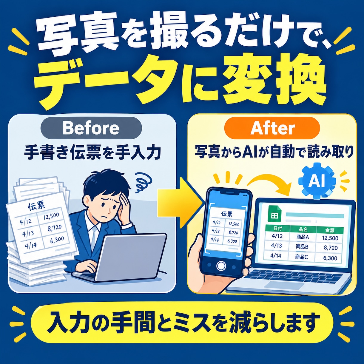 モニター価格で手作業をAIで自動化します 物流現場でアプリを一人で開発。現場目線で業務を楽にします イメージ5