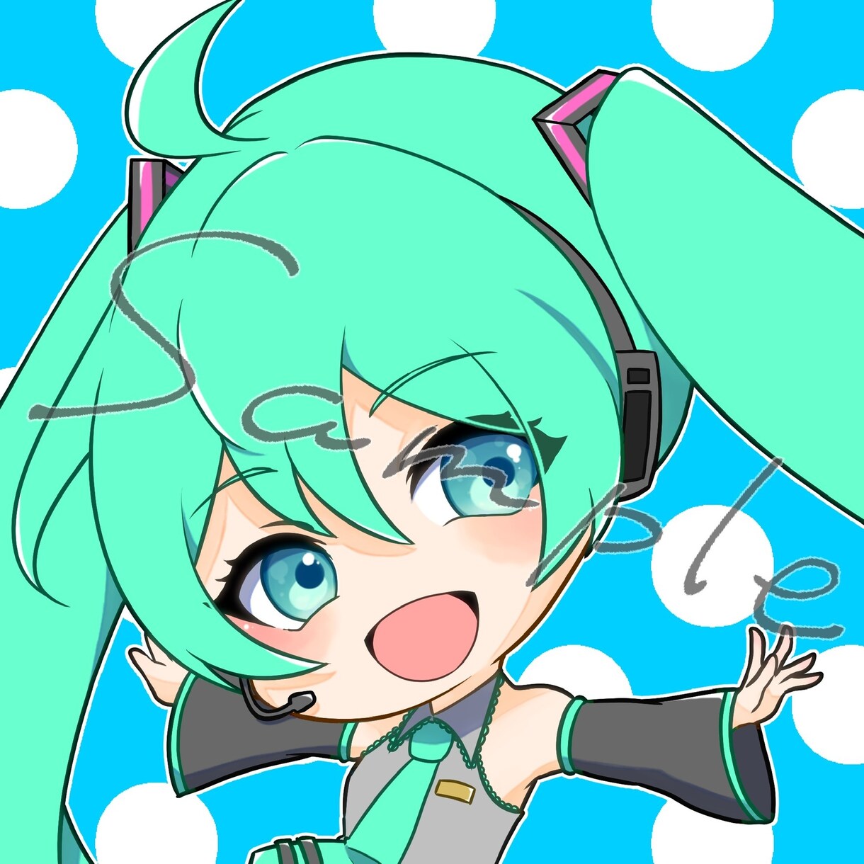 可愛いちびキャラ描かせて頂きます オリキャラ、VTuber、アイコン、アクスタなど イメージ2