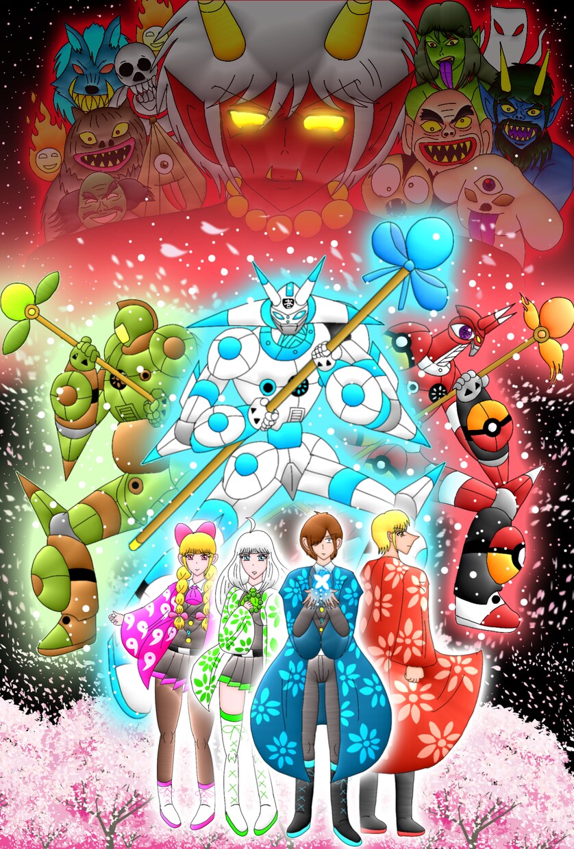 ロボットイラスト販売します 仏法戦記アミーダ オリジナルポスター イメージ1
