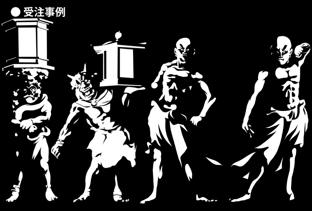 実績多数！☆シルエット(陰影)似顔絵を描きます 無料ＡＩアプリにはない、手描きならではの味わいの絵をお届け！ イメージ8