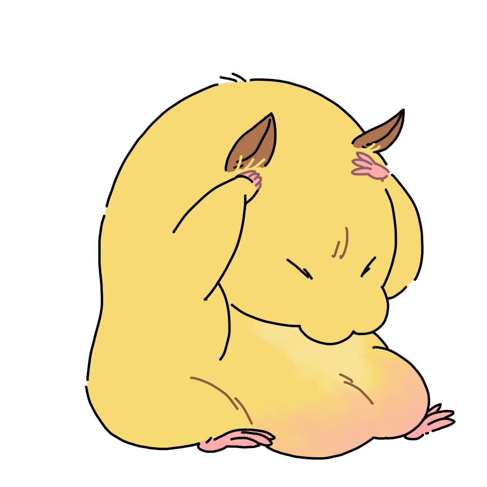 ハムスターのイラスト【3枚】作成します ハムスター特化！ハムちゃんの何気ない表情イラスト作成します イメージ4