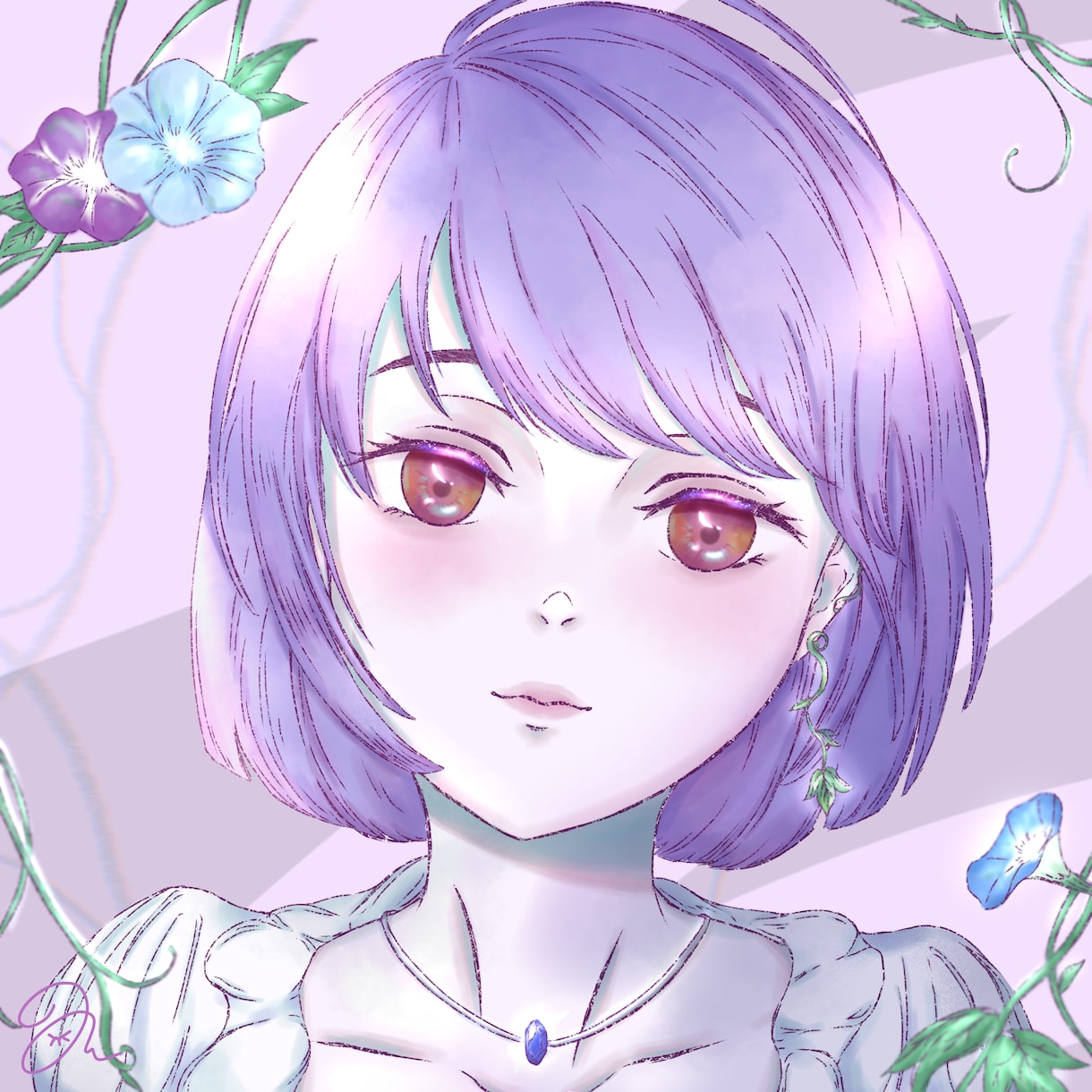 お洒落で素敵なアイコンを描きます 女の子が得意です！ちょっぴり遊び心をプラスしたイラストを提供 イメージ9