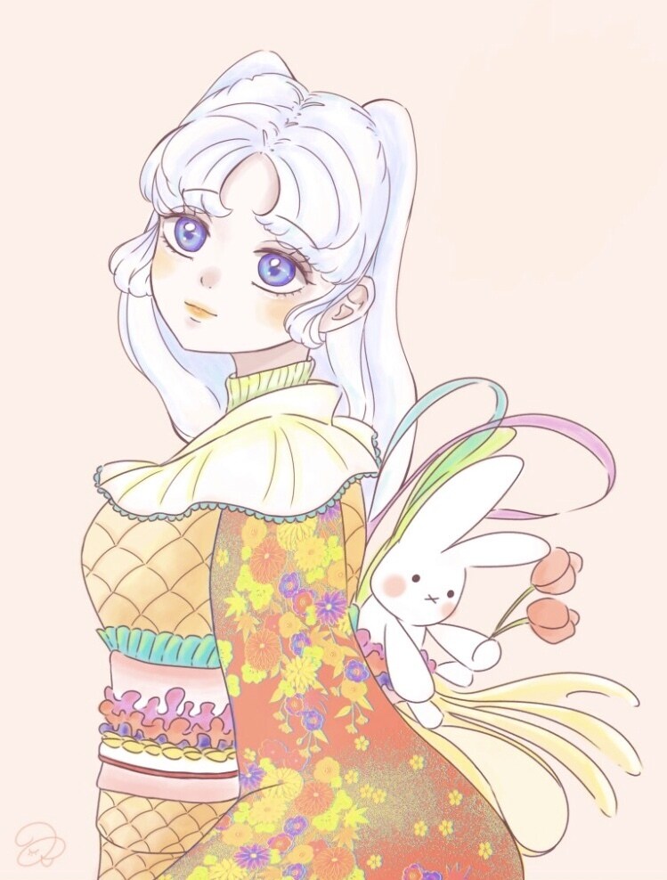 ふんわりレトロな可愛いイラスト、アイコンを描きます 配信用や歌みたサムネ、挿絵にも！ イメージ4