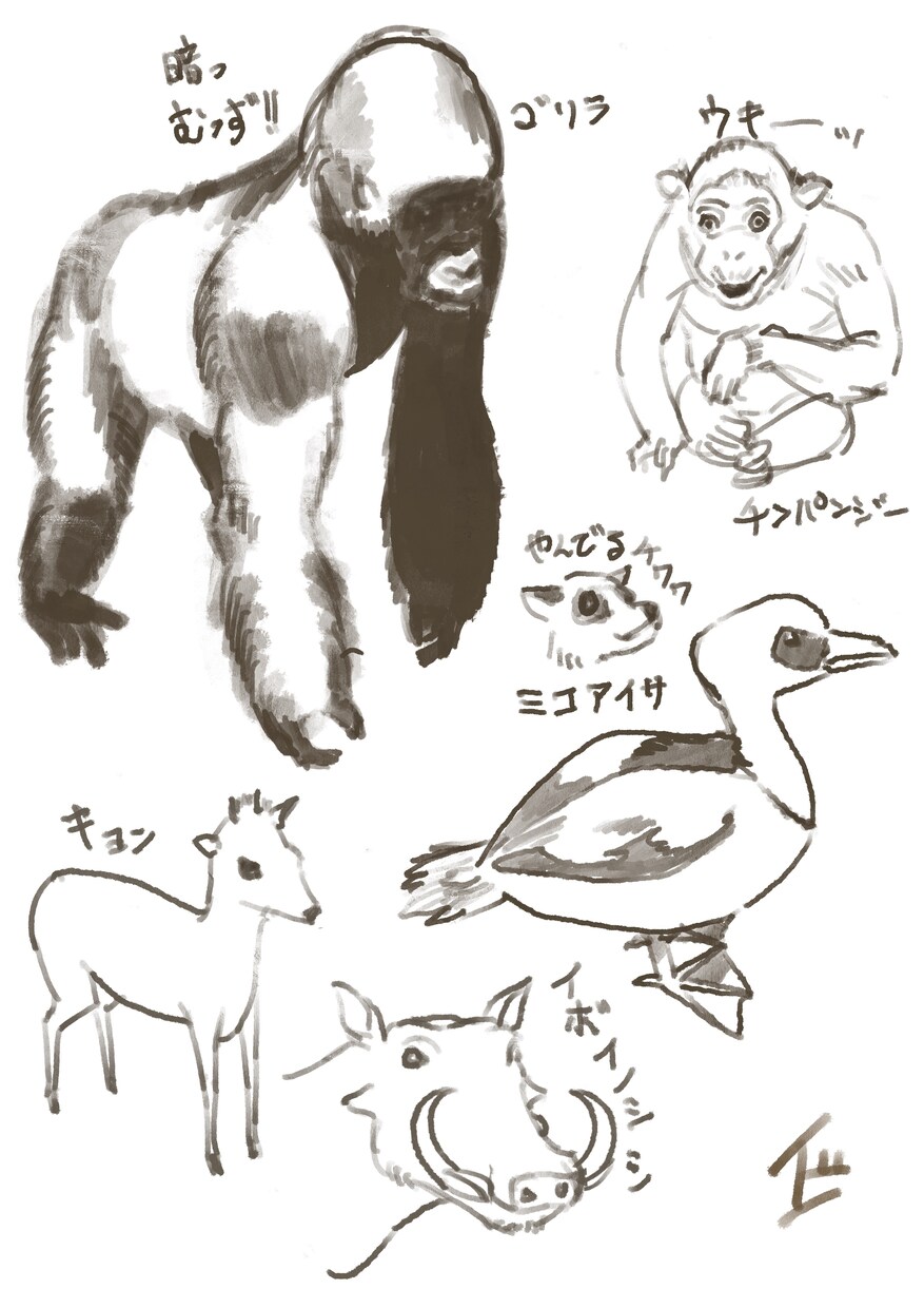 ご家族のイラストを制作します お写真をお預かりし、スケッチ風にデジタルイラストを制作！ イメージ9