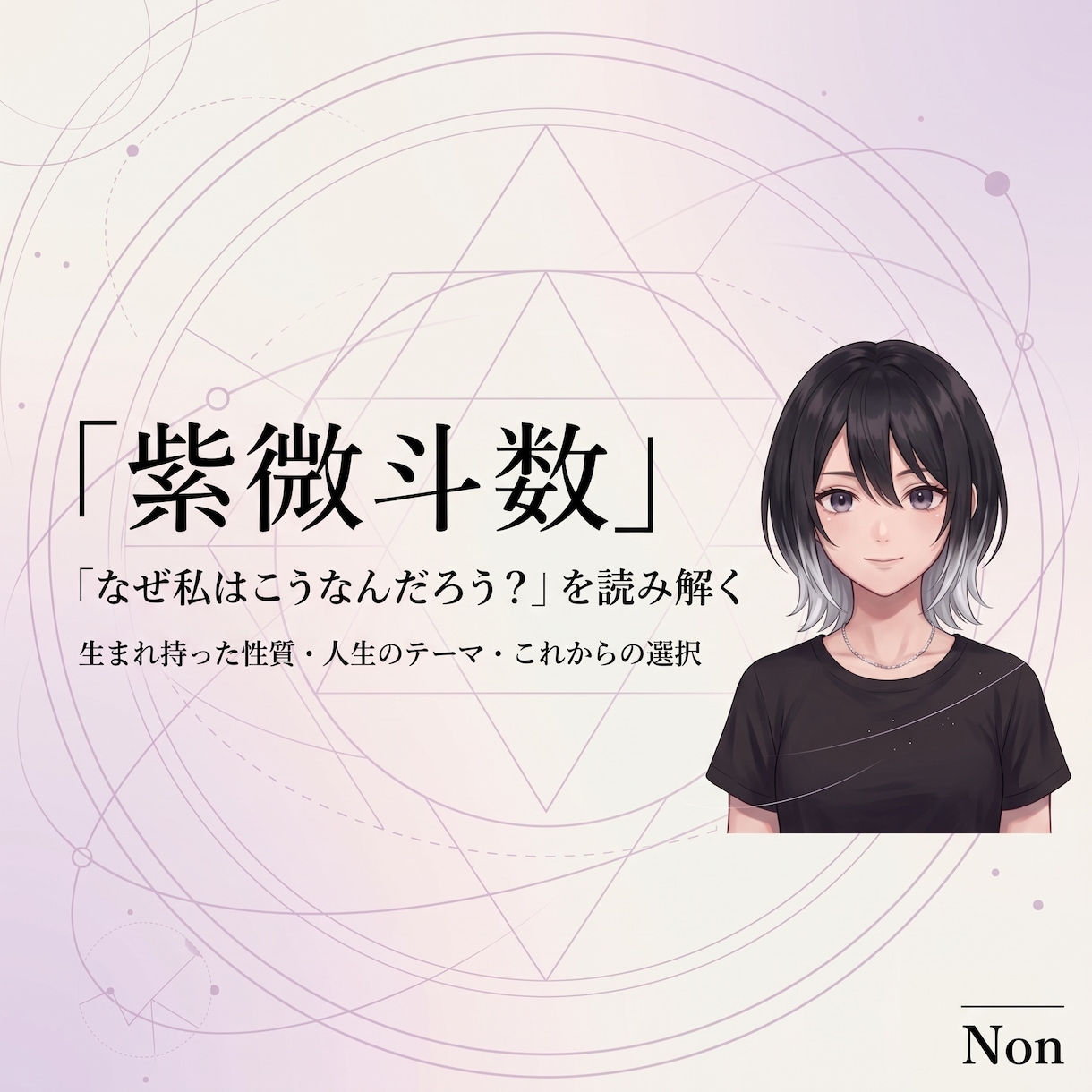 紫微斗数で「なぜ私はこうなんだろう」を読み解きます 生まれ持った性質・人生のテーマ・今の悩みを整理します イメージ1