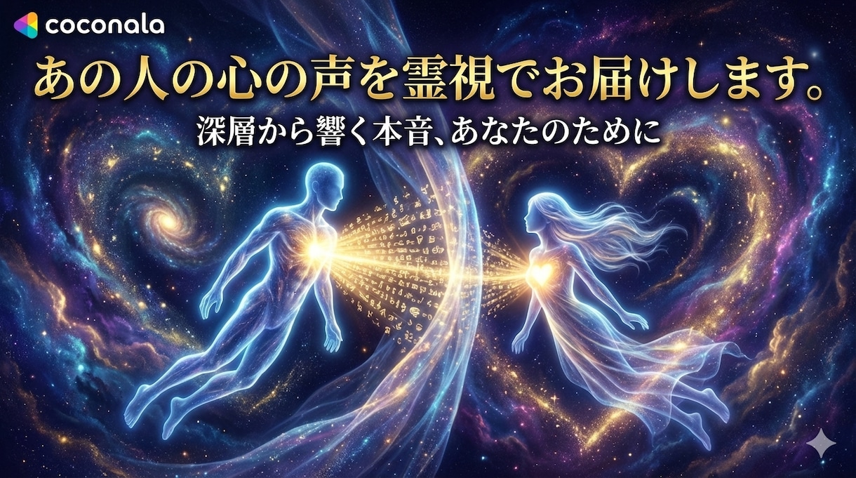 あの人の心の声深層から響く本音を霊視でお届けします あの人の想いをもう一度感じてみませんか霊視で知る本当の気持ち イメージ2