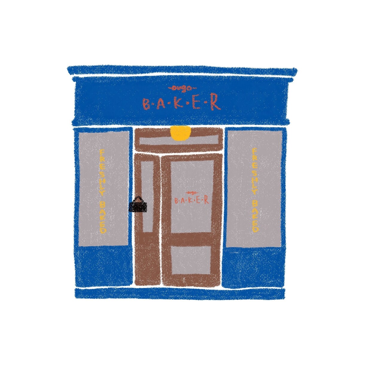 手書きでシンプルな建物や建造物の絵を描きます パンフレットやチラシにぜひご活用ください！ イメージ1