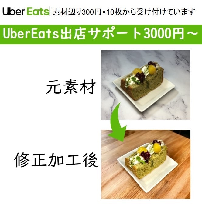 UberEats出店サポートいたします 素材をお送り頂けば、加工修正後、指定のサイズで納品します イメージ1