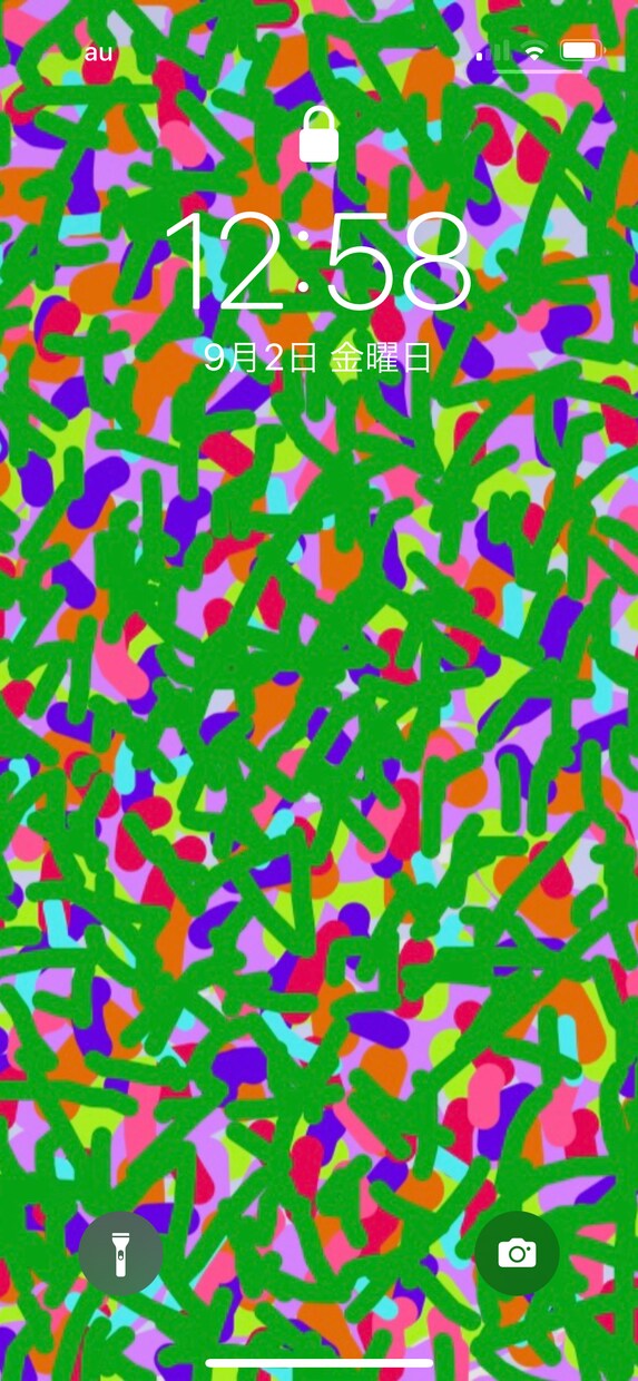 スマホのロック画面、ホーム画面をデザインしています ぱっと気分が明るくなる色彩のデザインです！ イメージ1