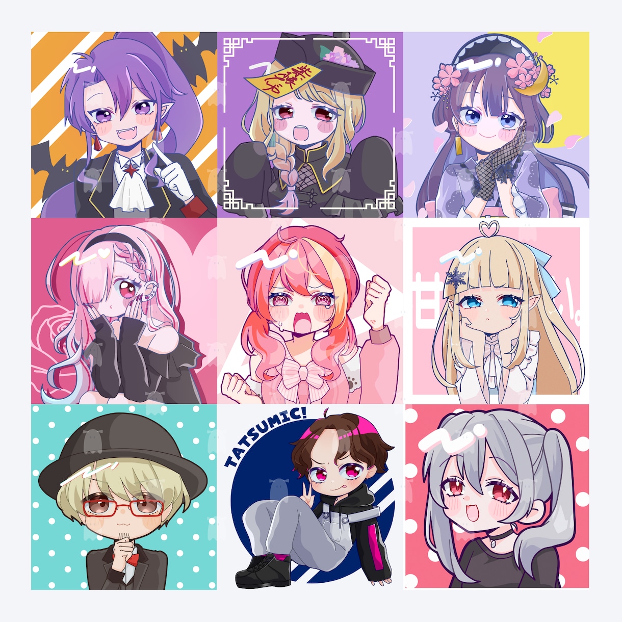最短納品▶ポップで可愛いアイコンイラスト制作します Twitter(X)、Youtube、ブログ等にどうぞ！ イメージ3