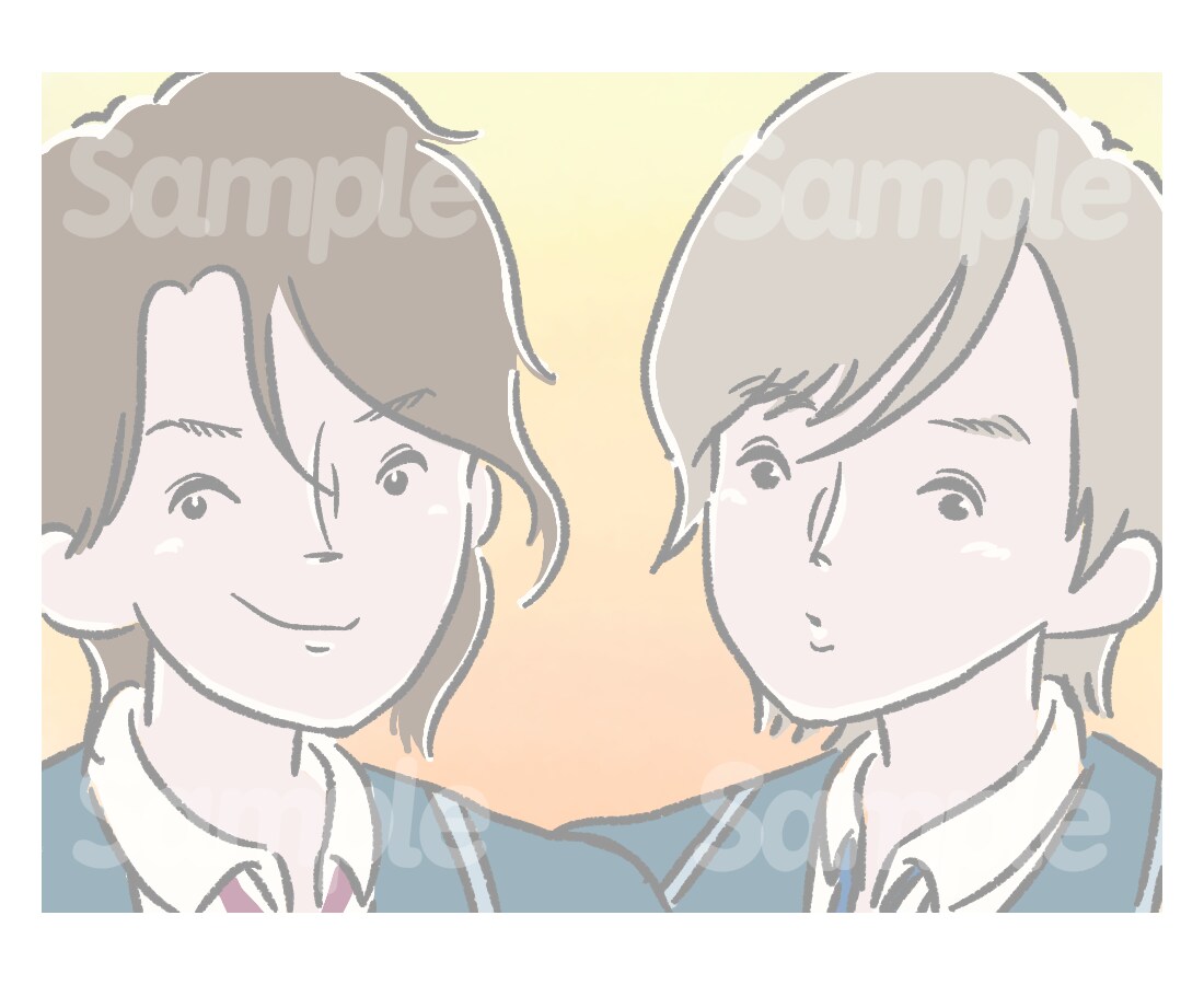 くすみカラーが可愛いイラストを描きます やわらか シンプル レトロ 80年代 くすみ パステル ◎ イメージ10