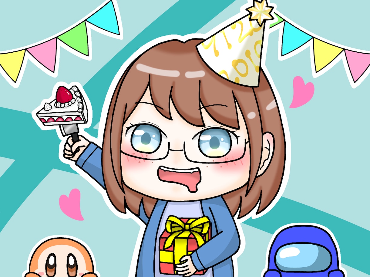 デフォルメイラストを納品します 明るくて可愛い表情豊かなイラストが得意です！ イメージ3