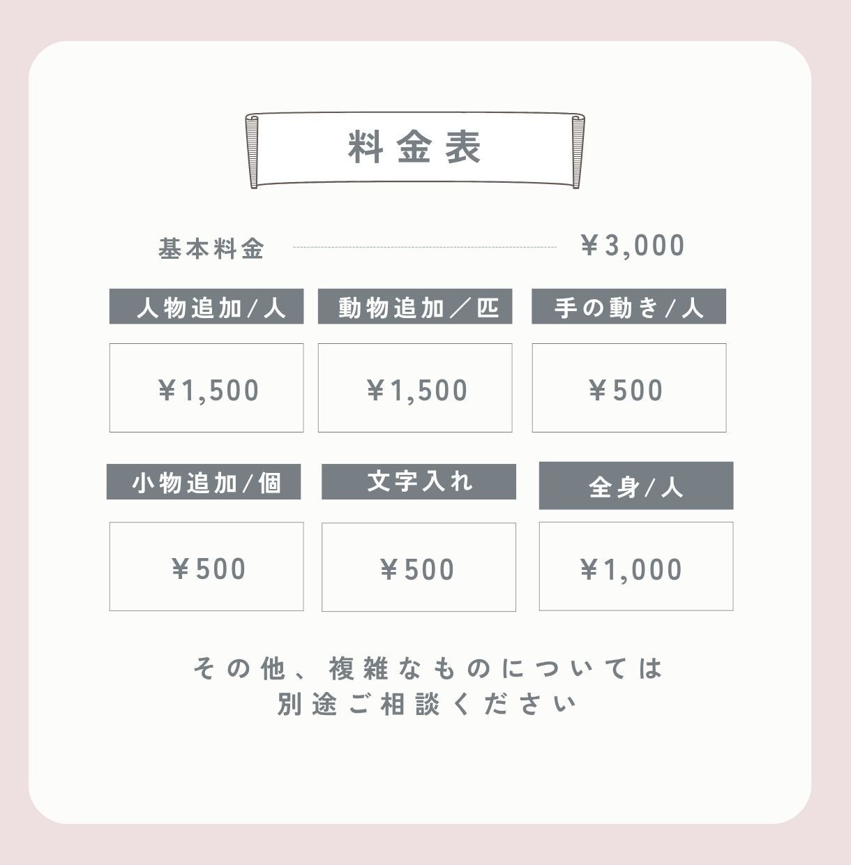 ふんわりした雰囲気のやさしい似顔絵描きます 初めての方も安心！ご要望に寄り添い丁寧にお描きします イメージ4