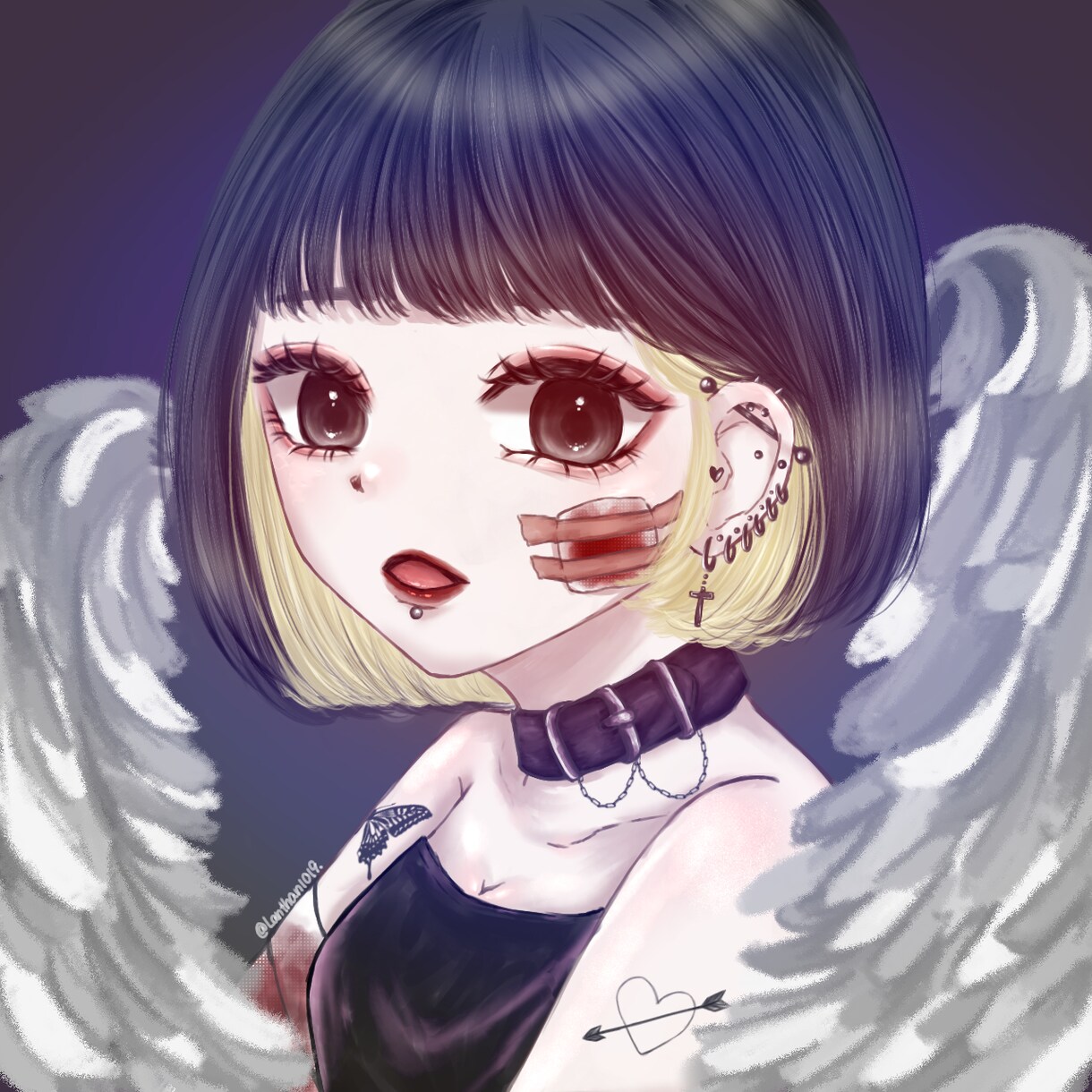 透明感のある女の子のSNSアイコン描きます 透明感のある儚い女の子アイコンをあなただけの世界観で描きます イメージ6