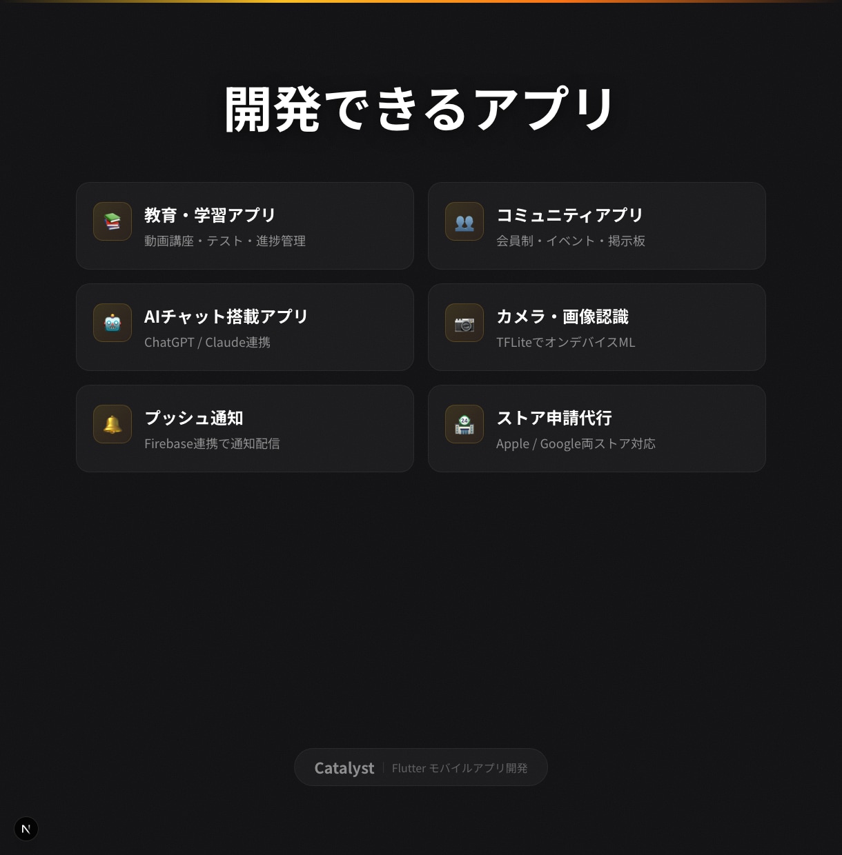 Flutterでモバイルアプリを開発します 1コードで両OS対応｜AI機能組込可・ストア申請サポート イメージ3