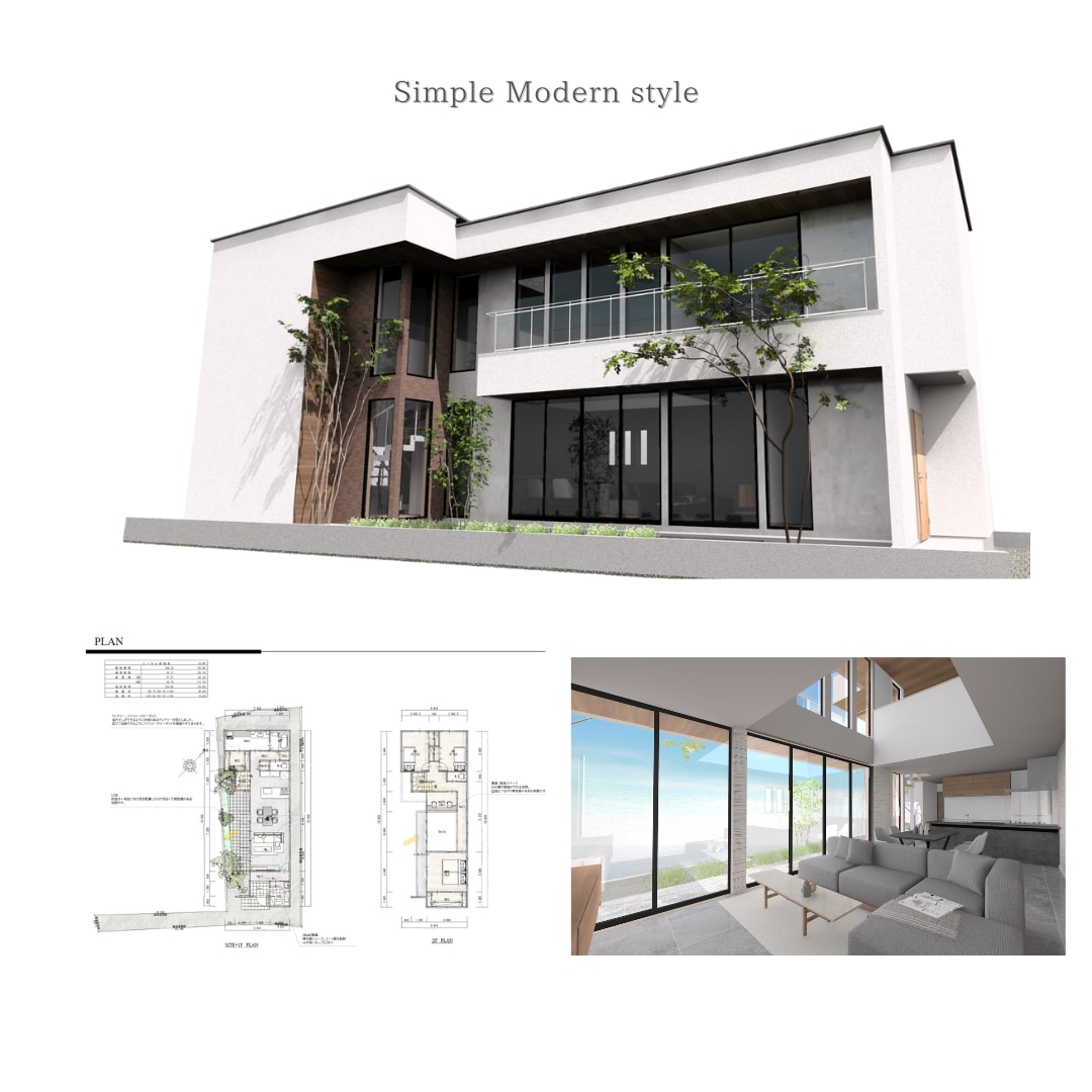 展示棟設計など経験豊富な建築士が間取り提案します 高品質の3Dパースと写真付きでわかりやすくプラン提案します イメージ5