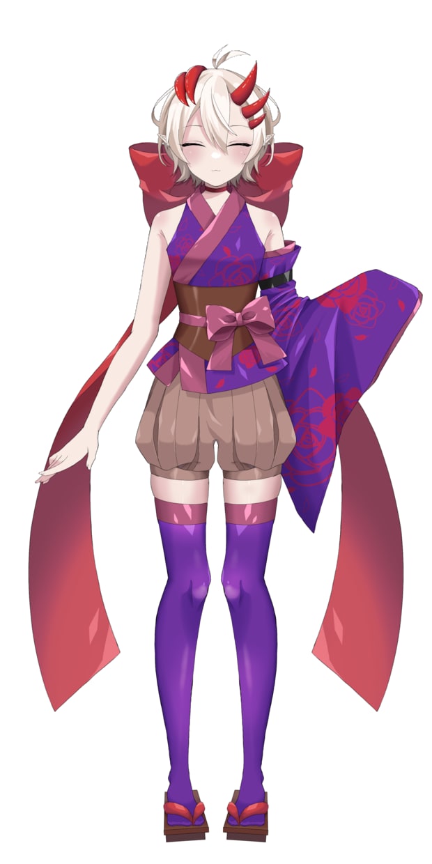 魂募集！IRIAM用立ち絵完成品販売いたします 異世界からやってきた鬼人の女の子の魂募集中です！ イメージ3