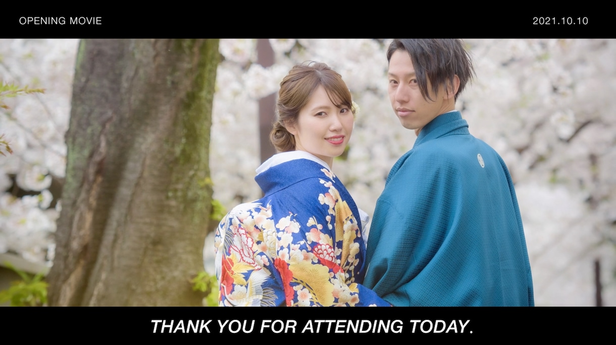 プロが【結婚式オープニングムービー】を作ります わずか1分で会場の空気を変えるオープニングムービー イメージ3
