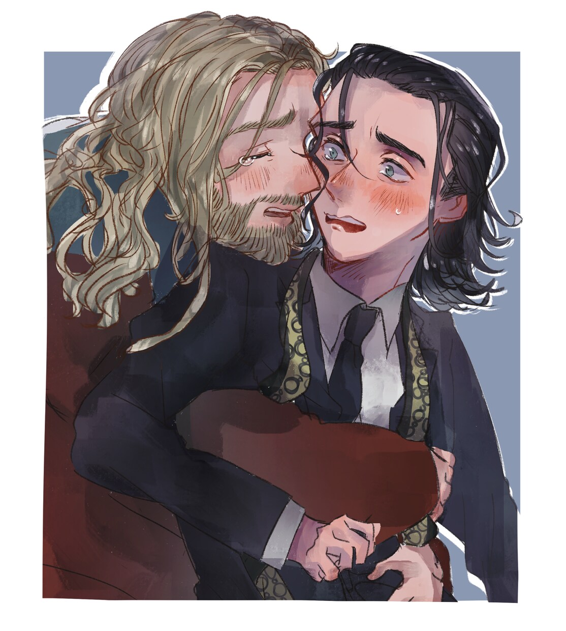 貴方の妄想を描きます 頭の中の推しカプを雰囲気のあるイラストにします。 イメージ8