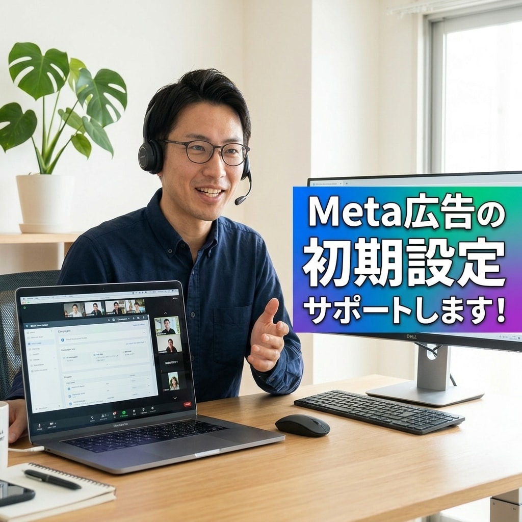 Meta広告の設定をサポートいたします Meta広告の設定が分からない方へ イメージ1