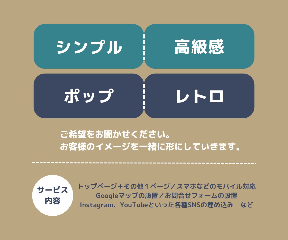 高品質・本格的なオリジナルHPをWiXで制作します 起業・開業・団体立ち上げなど、これからHPが必要な方へ イメージ2