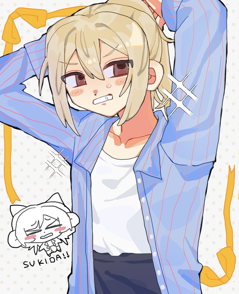 最短3日:SNS用のアイコンや1枚絵を作成します 可愛らしい女の子、衣装デザインが得意です！ イメージ1