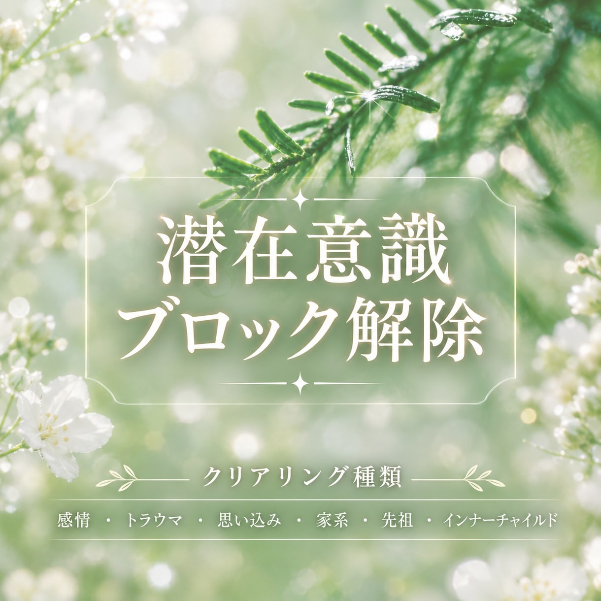 潜在意識のブロックを広範囲でクリアリングします ★不要な足枷をお掃除★心も体も軽やかにシフト イメージ1