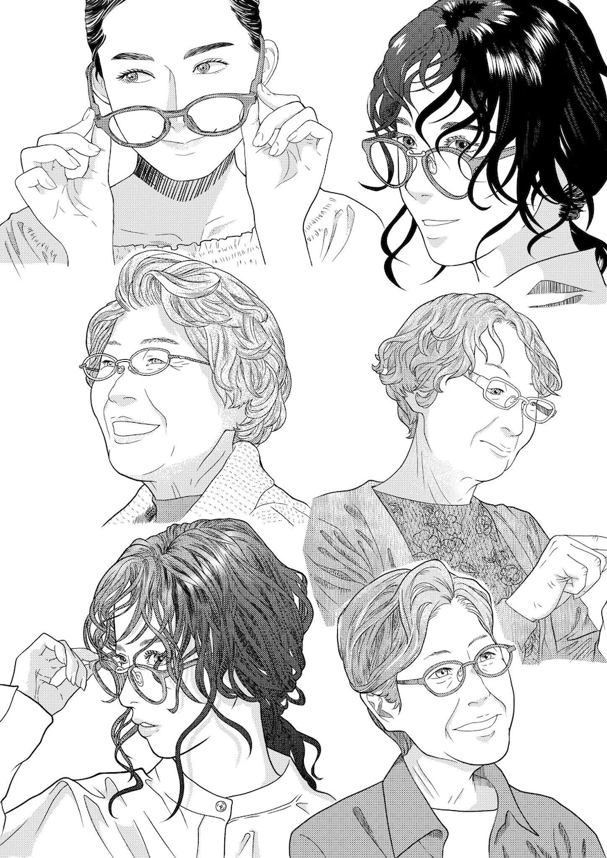 最短当日納品!写真を元に似顔絵を書きます 漫画風のおしゃれなモノクロイラストです! イメージ2