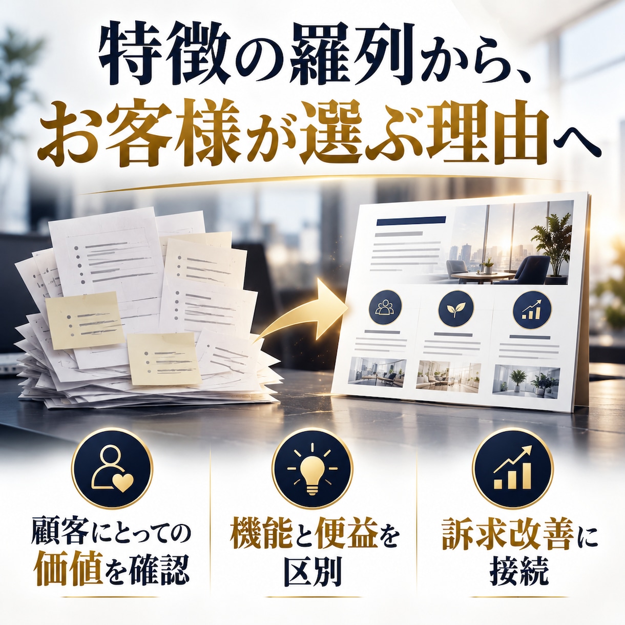 新商品やサービスの差別化ポイントを診断します 特徴の羅列から、お客様が選ぶ理由へ イメージ5