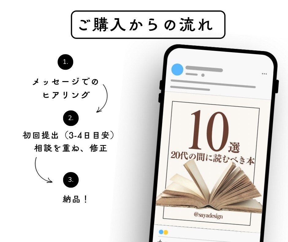 SNS投稿画像作成代行します 修正無制限！視線を集めるSNS投稿を作ります！ イメージ4