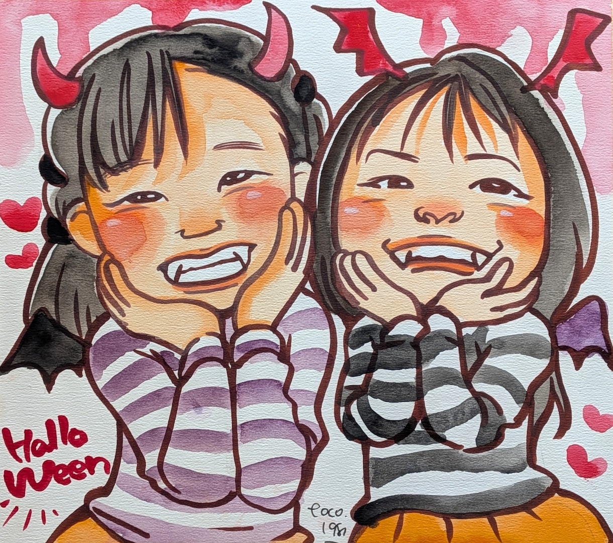 ポップな似顔絵お描きします デフォルメすぎない、リアルすぎない、可愛すぎる似顔絵♡ イメージ3