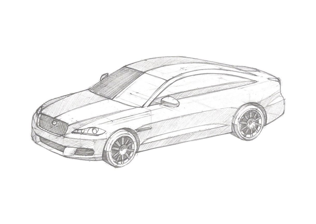 愛車や思い出の乗り物を手描きでスケッチします 車、バイク、電車、飛行機など、どんな乗り物でも対応可能です。 イメージ2