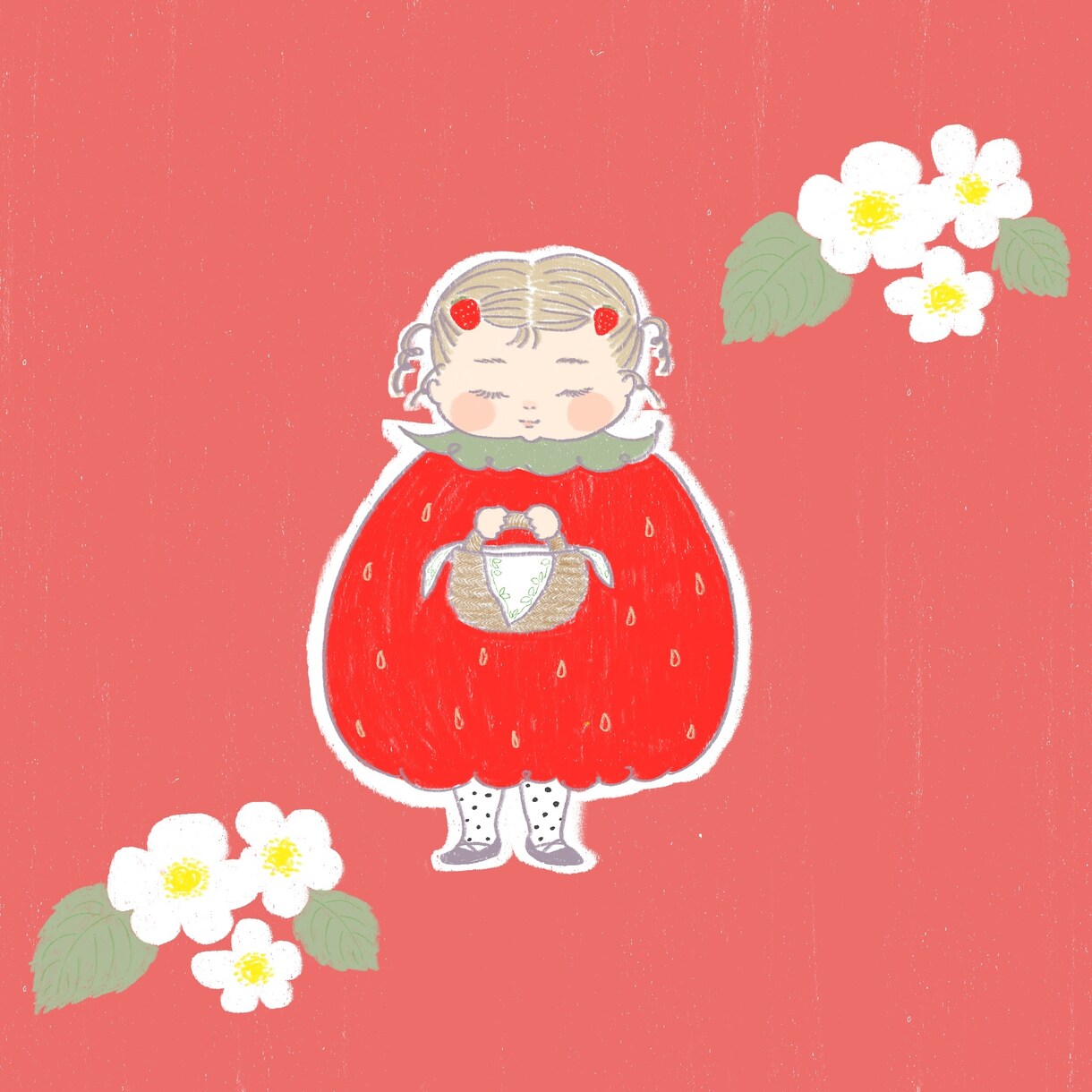 植物モチーフの絵本のようなイラストをお描きします 絵本のようなメルヘンな雰囲気のイラストです。 イメージ2