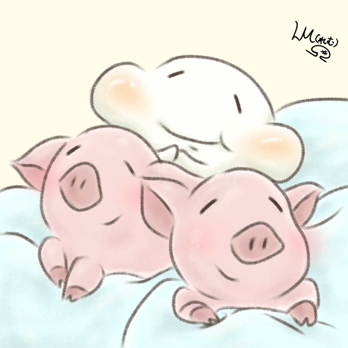 ふんわり可愛く☆笑顔溢れる一枚を描き上げます 幅広いバリエーションで、実在の人物やペット、創作まで何でも！ イメージ10