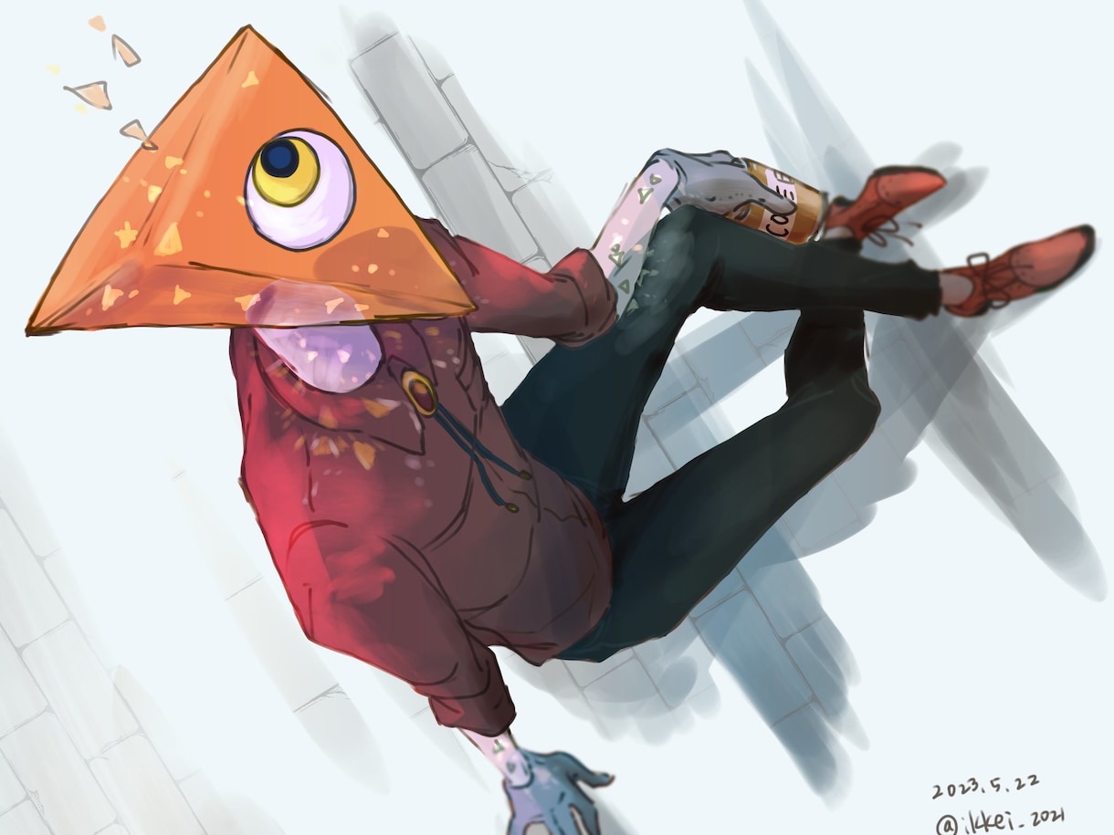 異形頭・人外のイラスト描きます 異形頭、多腕、多脚、単眼、複眼など幅広く対応します イメージ4