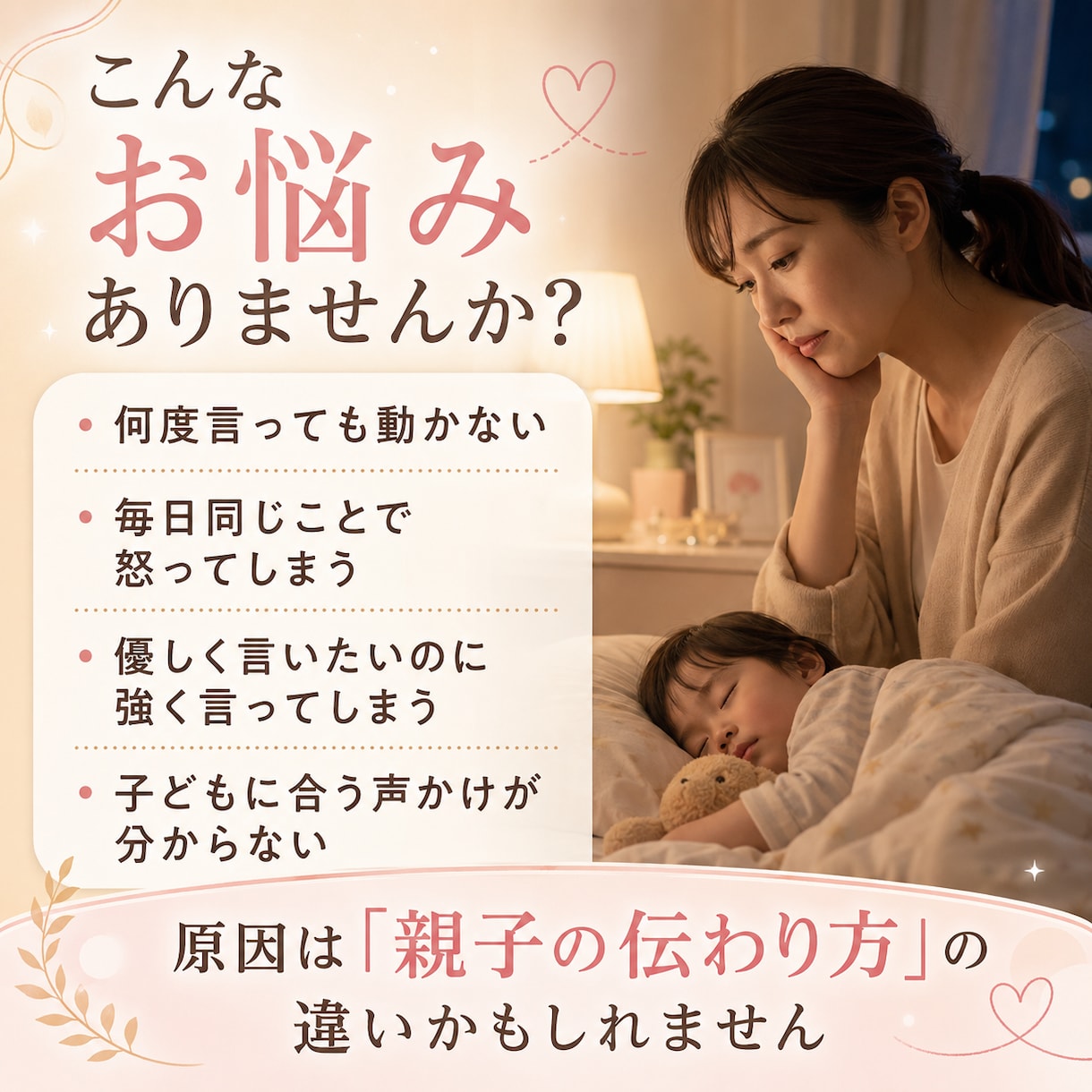 何度言っても伝わらない子への声かけを個別設計します 実際のやり取りから、わが子に届く言葉とすれ違いの原因を整理 イメージ2