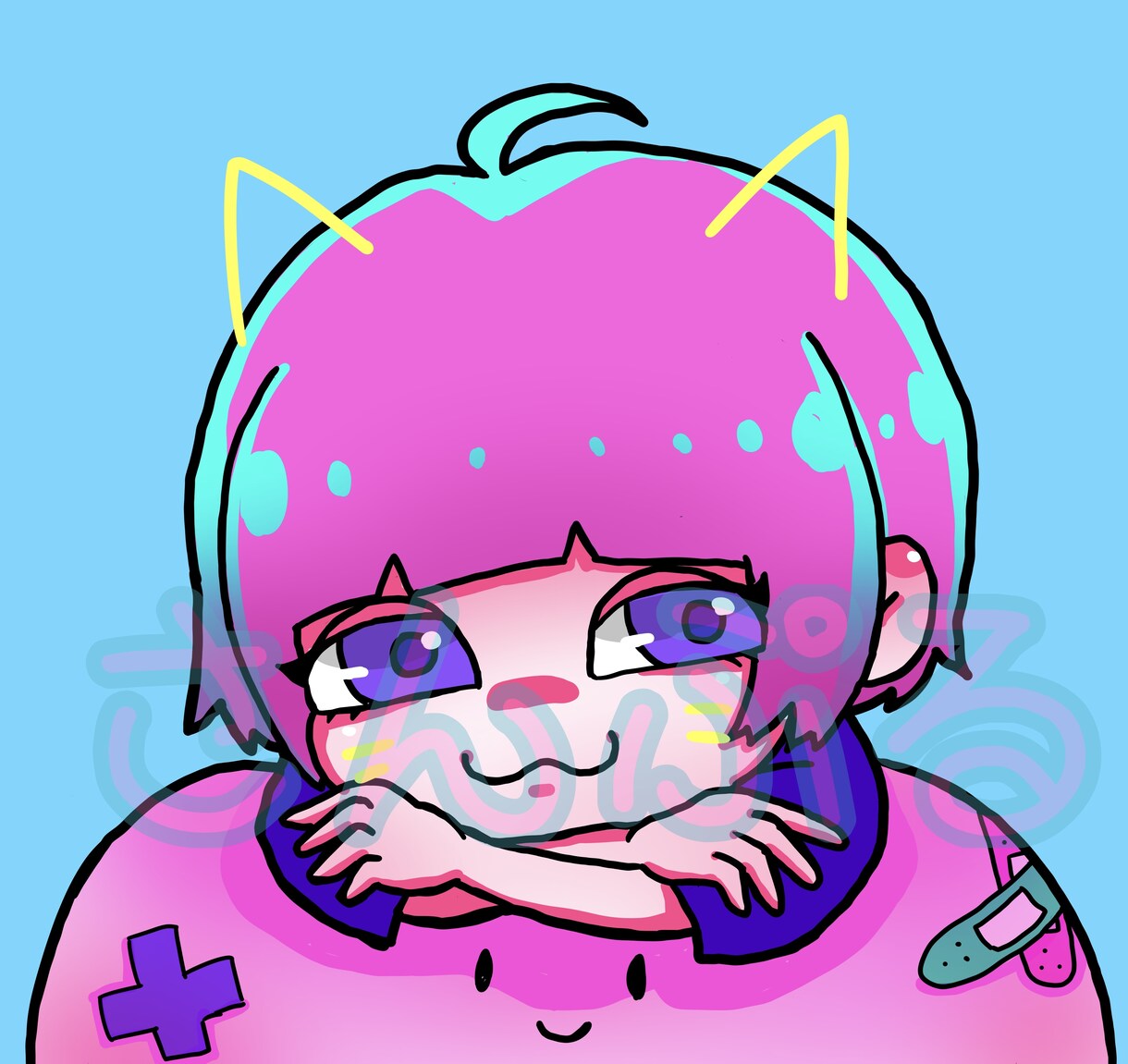 ポップで可愛い似顔絵アイコン描きます SNSアイコンや動画内イラストとしていかがですか？ イメージ3