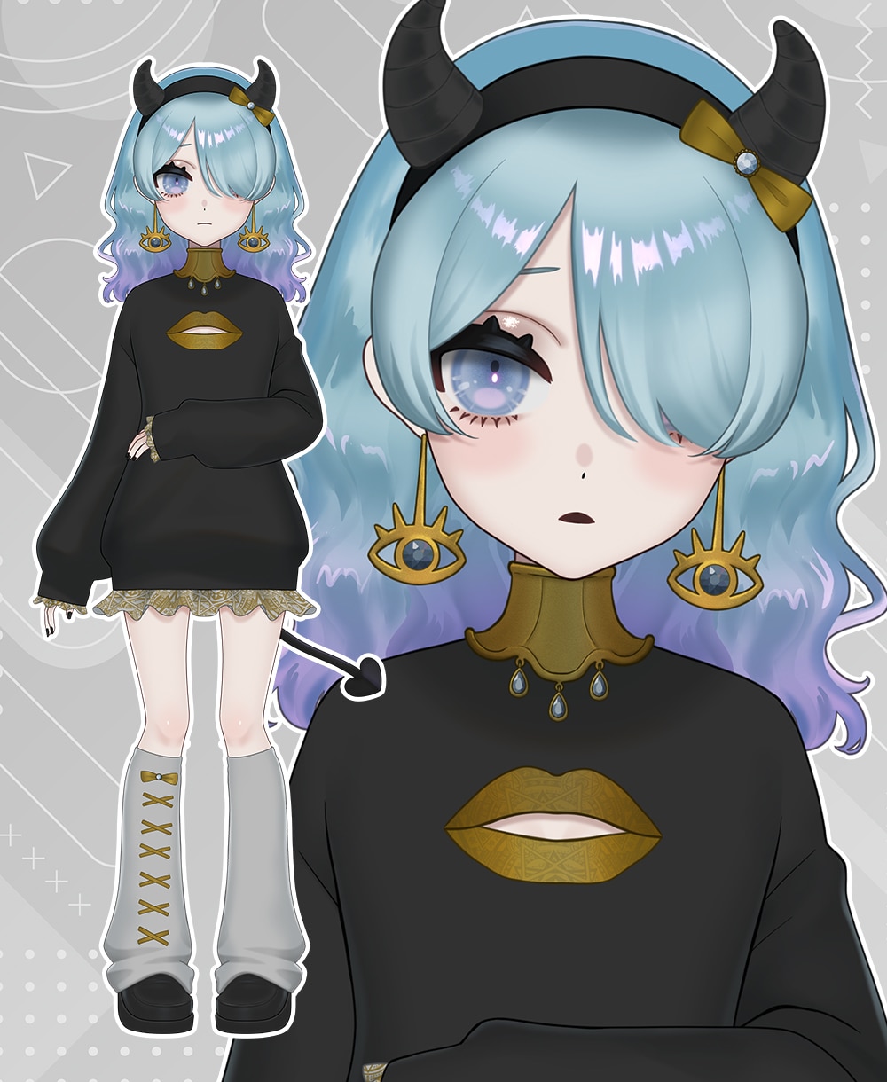 Live2Dモデル制作すべて一括で承ります 男女幅広いキャラデザが可能！美麗モデルが格安価格で！ イメージ4
