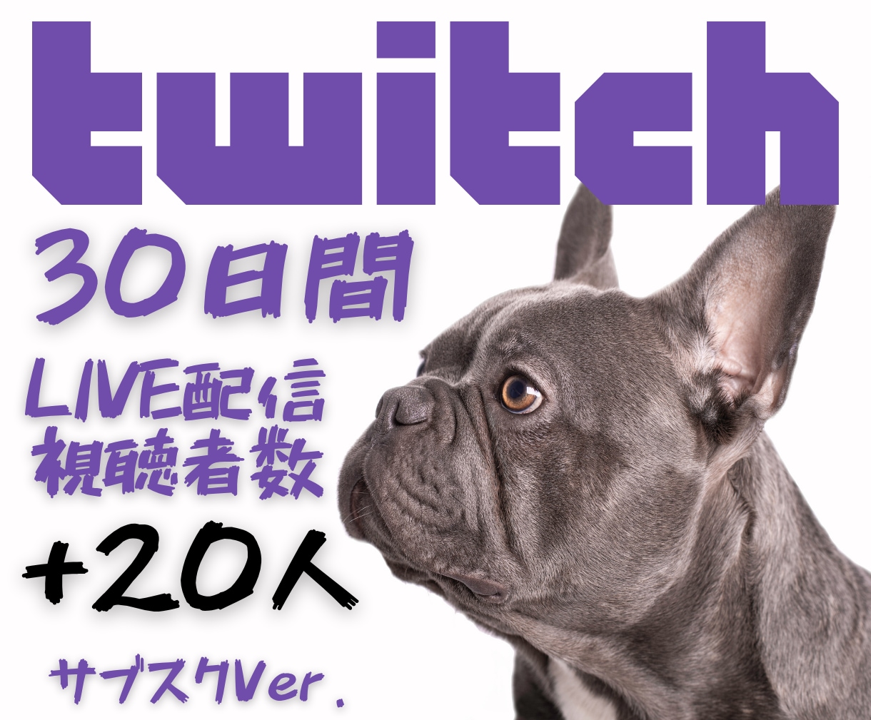 Twitchライブ配信の視聴者数30日間増やします 視聴者が集まる“盛り上がる配信”を。✨同時接続20人UP イメージ1