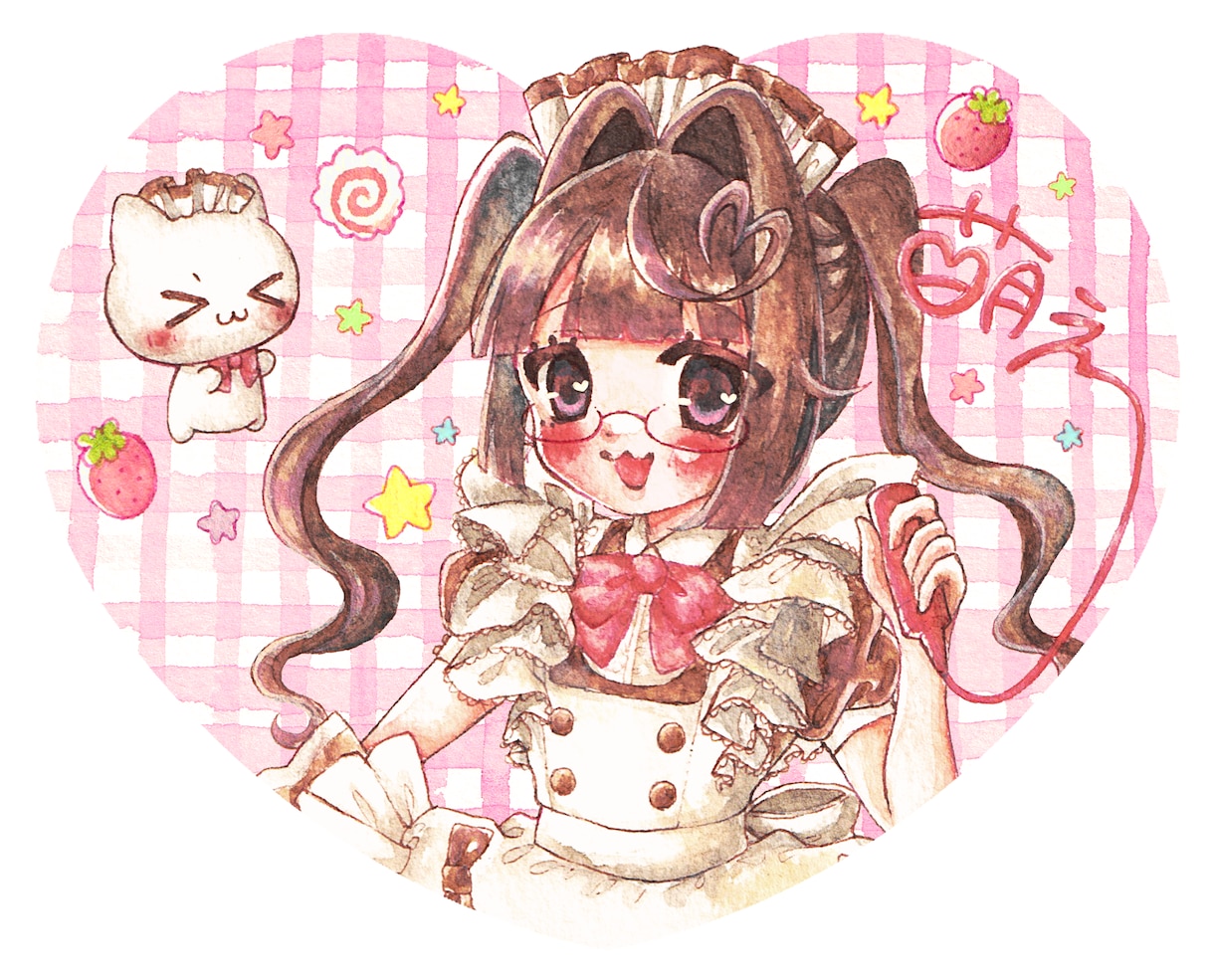 萌え絵イラスト制作します 平成萌え絵風の可愛らしいイラストを描きます♥ イメージ4