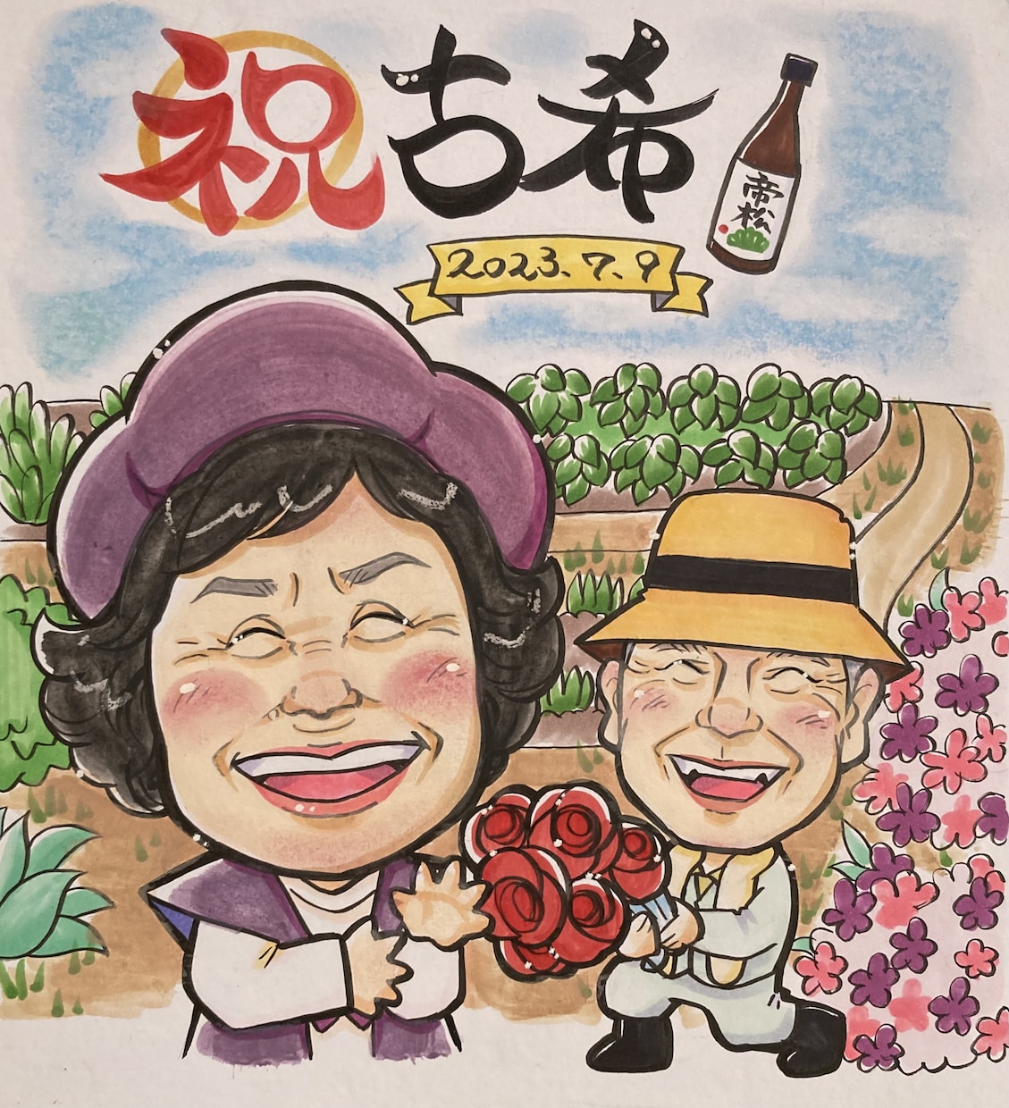 ホンワカ暖かい気持ちになれる似顔絵描きます 似ているけどちょい盛り！どなたでも可愛く描きます。 イメージ2